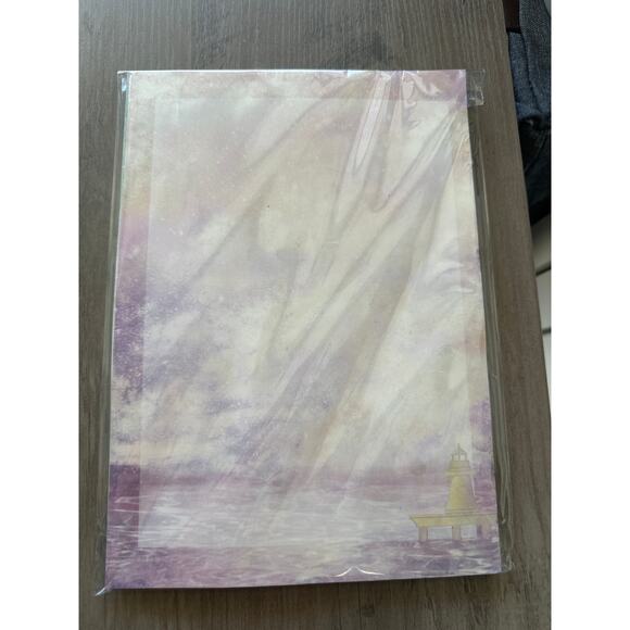 Decorative Writing Paper Set with Watercolor Bridge Design, Double-Sided Paper - Picture 5 of 5